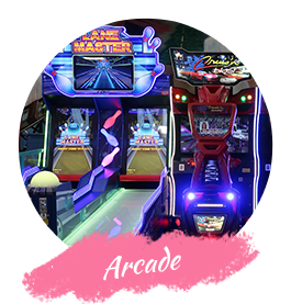 The arcade at Kids 'N Action